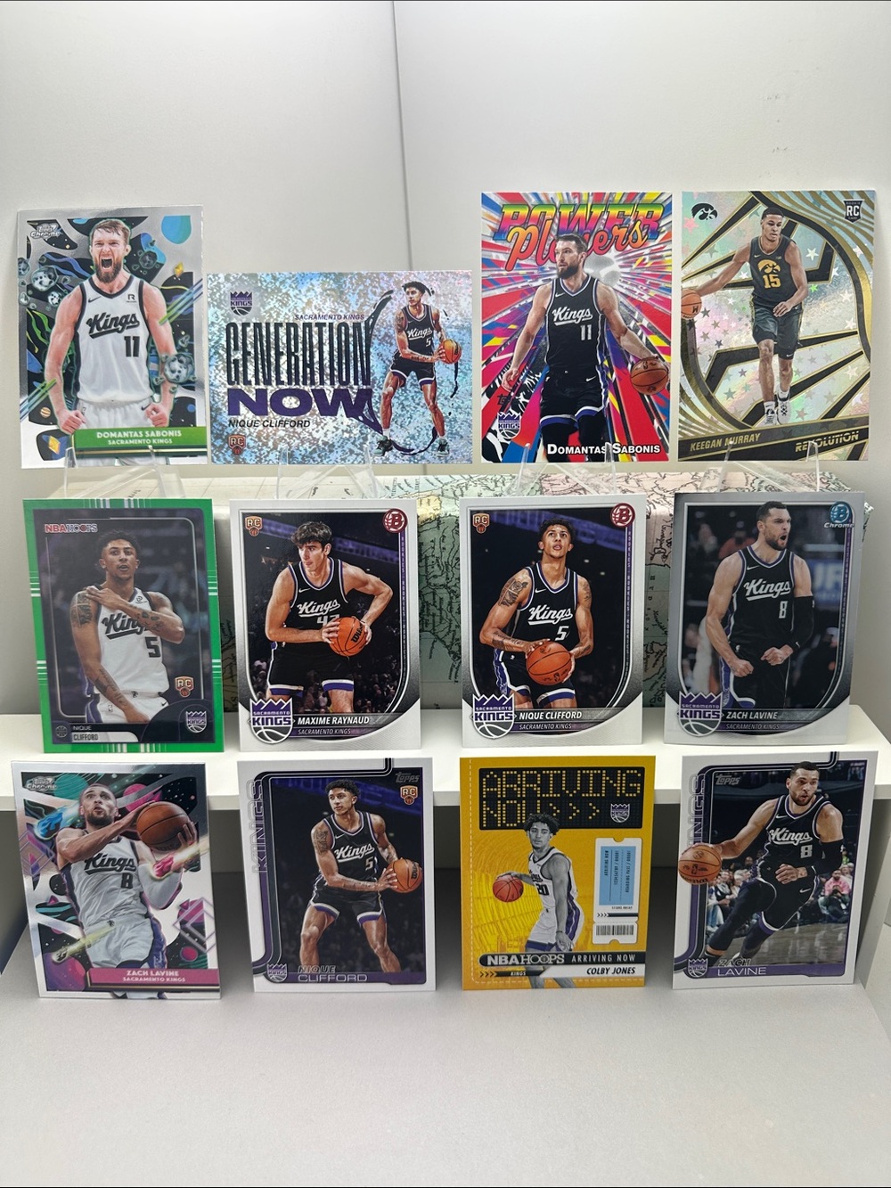 Nique Clifford/Keegan Murray Rookies + Sabonis/Lavine Kings lot of 12